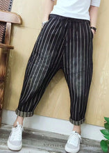 Load image into Gallery viewer, Stylish Casual elastic Waist Pockets Striped Fall Denim Pants