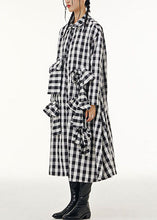 Load image into Gallery viewer, Stylish Plaid Peter Pan Collar Bow Patchwork Cotton Shirts Dresses Spring
