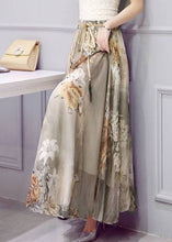 Load image into Gallery viewer, Unique Colorblock Wrinkled Patchwork Print Chiffon Skirts Summer