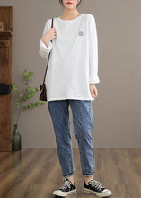 Load image into Gallery viewer, Unique Denim Dark Blue High Waist Spring Elastic Waist Pattern Wild Pants