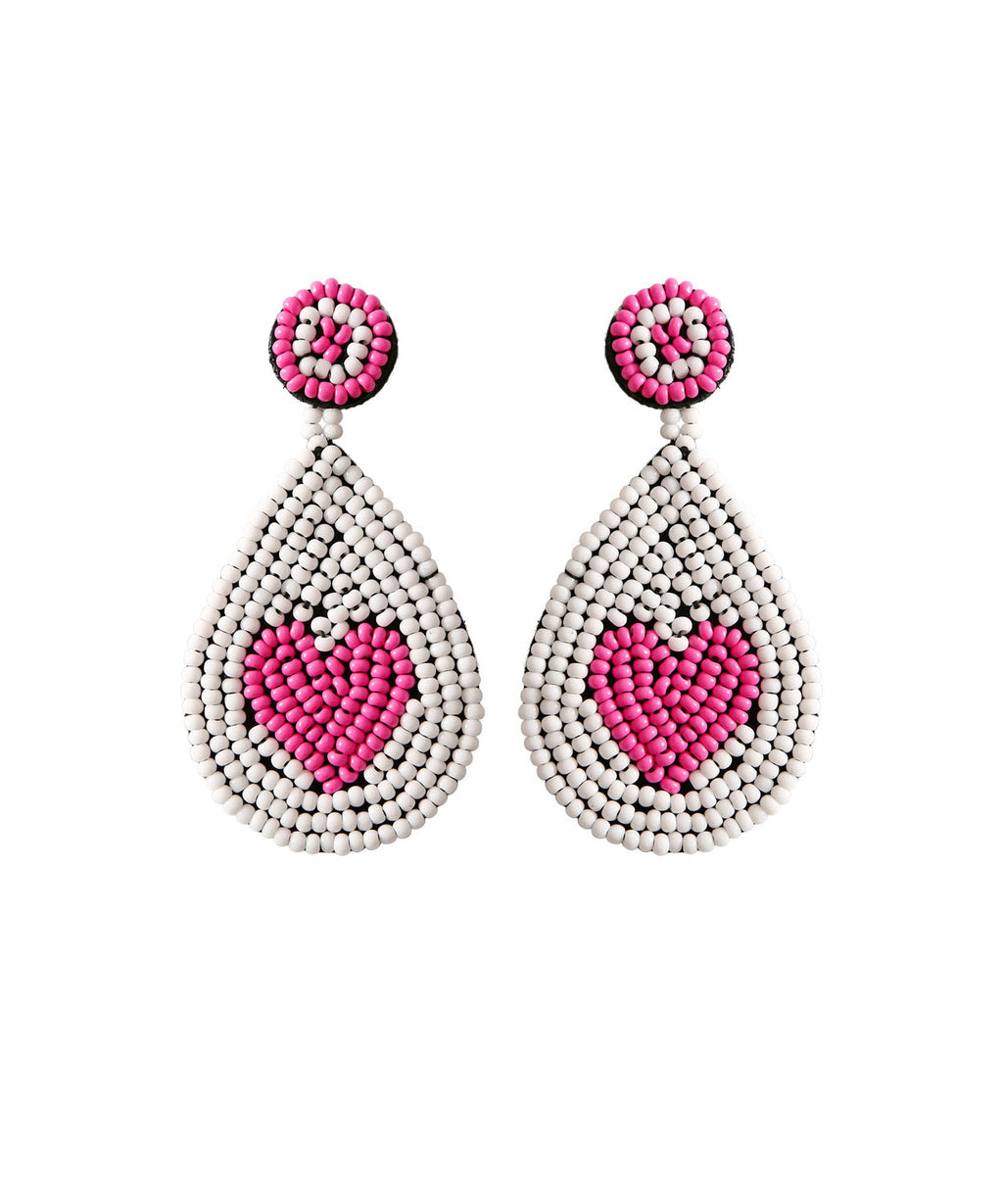 Unique Green Rice Ball Water Droplet Drop Earrings