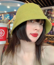 Load image into Gallery viewer, Unique Green Solid Color Knit Bucket Hat