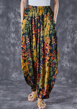 Load image into Gallery viewer, Unique Oversized Print Linen Silk Harem Pants Summer