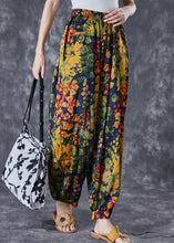 Load image into Gallery viewer, Unique Oversized Print Linen Silk Harem Pants Summer
