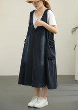 Load image into Gallery viewer, V-neck Denim Dress Double Pocket Loose LARGE T-Shirt 2021 Two Piece Set