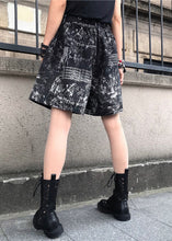 Load image into Gallery viewer, Vintage Print Patchwork High Waist Sashes Denim Shorts Spring