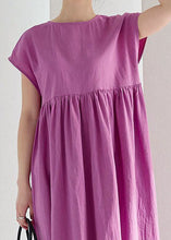 Load image into Gallery viewer, Vintage Rose Wrinkled Patchwork Cotton Long Dresses Summer