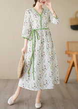 Load image into Gallery viewer, Vogue Green Print Patchwork Party Long Dress Summer