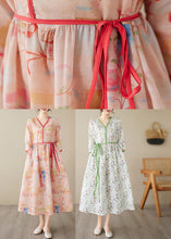 Load image into Gallery viewer, Vogue Green Print Patchwork Party Long Dress Summer