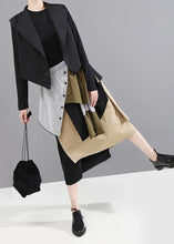 Load image into Gallery viewer, Woman Patchwork Asymmetrical Skirt