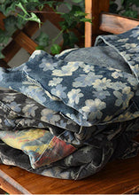 Load image into Gallery viewer, Women Black Print Batwing Sleeve Denim tops
