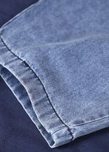Load image into Gallery viewer, Women Blue Cinched Pockets denim Pants Spring