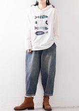 Load image into Gallery viewer, Women Blue Elastic Waist Pockets Harem Fall Denim Pants
