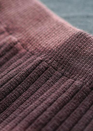 Women Chocolate Dresses Elastic Waist Patchwork Robes Spring Skirt