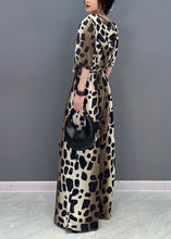 Load image into Gallery viewer, Women Colorblock Leopard Pockets Patchwork Cotton Jumpsuit Summer