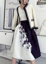 Load image into Gallery viewer, Women Colorblock Wrinkled Print Cotton Skirts Spring