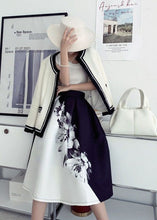 Load image into Gallery viewer, Women Colorblock Wrinkled Print Cotton Skirts Spring