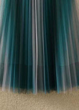 Load image into Gallery viewer, Women Gradient Color Wrinkled Elastic Waist Tulle Skirts Summer