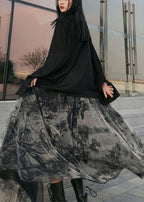 Women Print Tulle Pleated Summer A Line Skirts