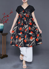 Load image into Gallery viewer, Women Red Floral Exra Large Hem Chiffon Maxi Dresses Summer