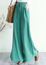 Load image into Gallery viewer, Yellow Pockets Patchwork Cotton Wide Leg Pants Spring