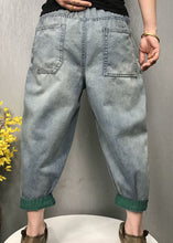 Load image into Gallery viewer, diy Blue fashion patch applique denim Pants Spring