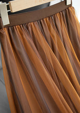 Load image into Gallery viewer, diy Chocolate High Waist Print Pleated Fall Skirt