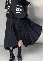 spring women casual high waist asymmetric hem skirts